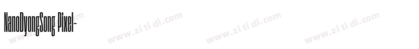 NanoDyongSong Pixel字体转换